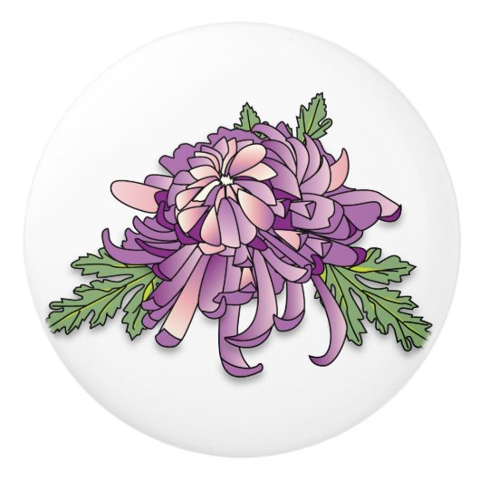 菊 セラミックノブ (正面)