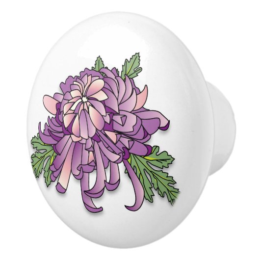 菊 セラミックノブ (右)