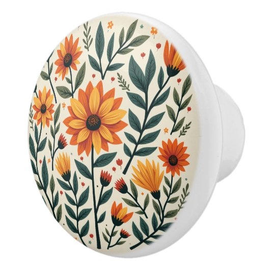 菊 セラミックノブ (右)