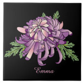 菊 タイル (正面)