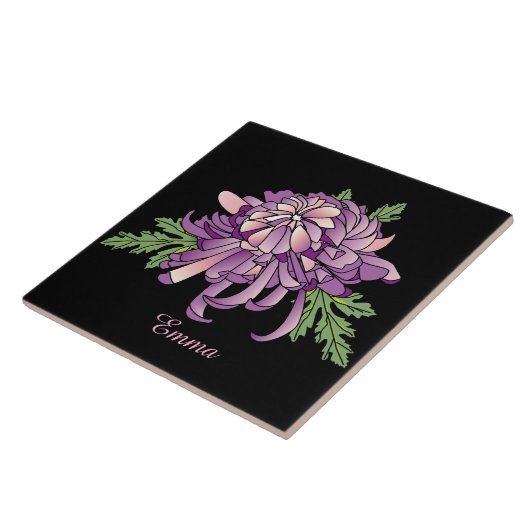 菊 タイル (側面)