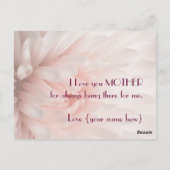 菊 – ハッピーマザーズデーカスタマイズ ポストカード (裏面)