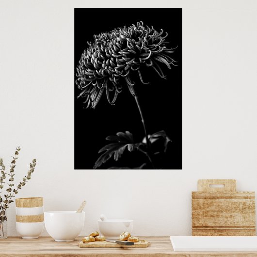 菊 ポスター (キッチン)