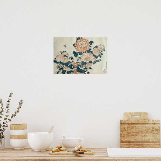 菊 ポスター (キッチン)