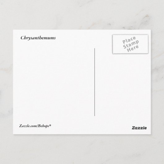 菊 ポストカード (裏面)