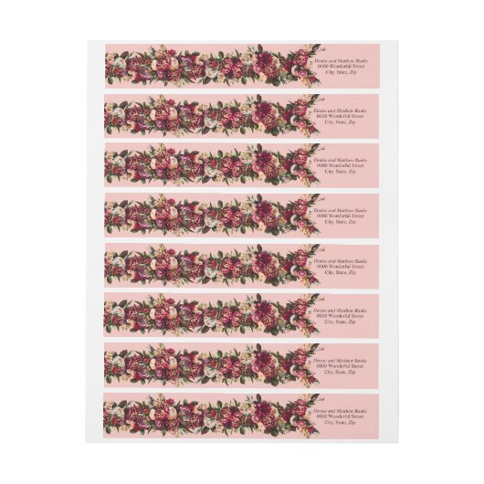 菊 ラップアラウンドラベル (シート)