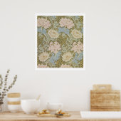 「菊」壁紙1876年（壁紙） ポスター (キッチン)