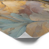 菊 – 水彩花植物芸術 ポスター (角)