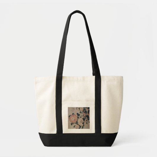菊(色のwoodblock) トートバッグ (正面)