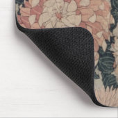 菊(色のwoodblock) マウスパッド (コーナー)