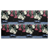 菊、走水、禅日本のフローラ ファブリック (ヤード)