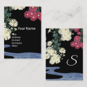 菊、走美しい水、サロンスパ 名刺 (正面/裏面)