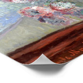 菊(1882)クロード・モネ ポスター (角)