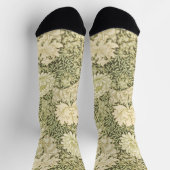 菊byウィリアム・モリス，ヴィンテージ・アート ソックス (上部)