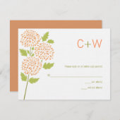 菊RSVPカード 出欠カード (正面/裏面)