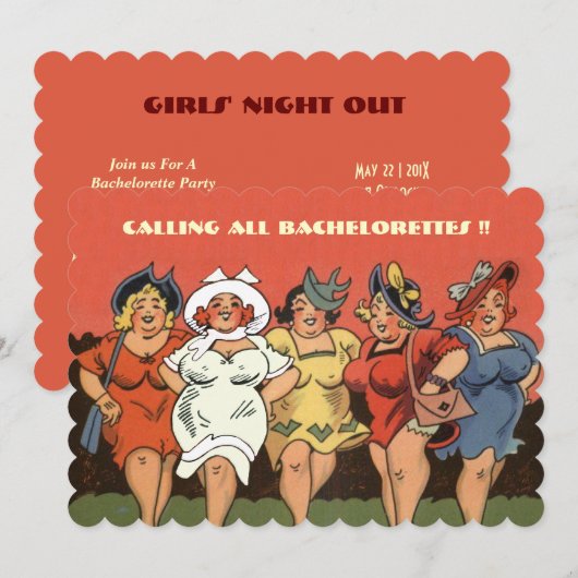 菌株おもしろい状 招待状 (正面/裏面)