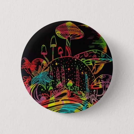 菌根菌 缶バッジ (正面)