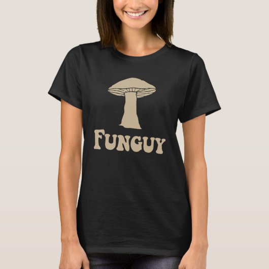 菌類おもしろい男キノコ Tシャツ (正面)