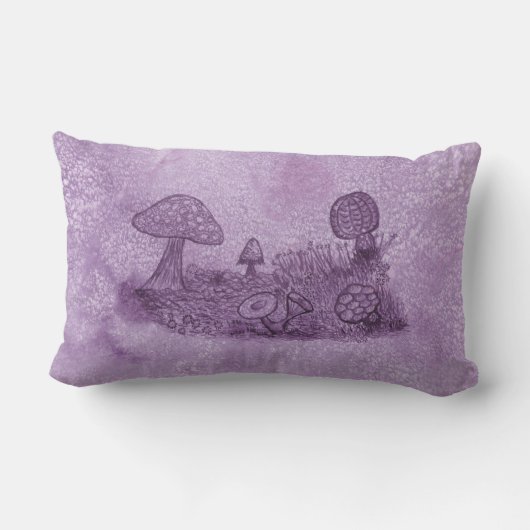 菌類の牧草枕 ランバークッション (裏面)