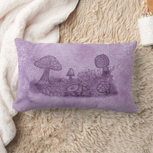 菌類の牧草枕 ランバークッション (ブランケット)