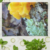 菌類のTremellaのMesentericaのふきん キッチンタオル (折り畳み)