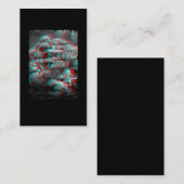 菌類サイケデリック気化熱狂する菌マインドマッシュルーム 名刺 (正面/裏面)