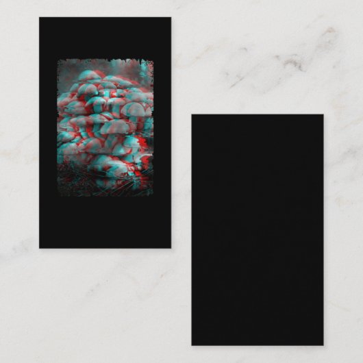 菌類サイケデリック気化熱狂する菌マインドマッシュルーム 名刺 (正面/裏面)