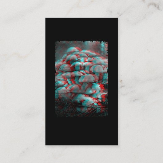 菌類サイケデリック気化熱狂する菌マインドマッシュルーム 名刺 (正面)