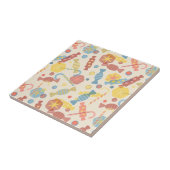 菓子およびキャンデーパターン タイル (側面)