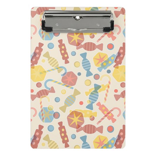 菓子およびキャンデーパターン ミニクリップボード (正面)