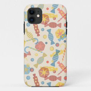 菓子およびキャンデーパターン iPhone 11 ケース