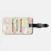 菓子が付いている水彩画パターン ラゲッジタグ (裏面横)