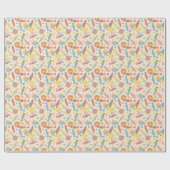 菓子とキャンディ柄 ラッピングペーパー (フラット)