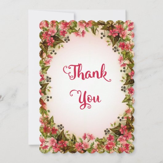 菓子によってはサンキューカードが開花します サンキューカード (正面)