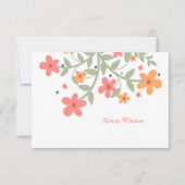 菓子によってはパーソナライズなNotecardが開花します ノートカード (正面)