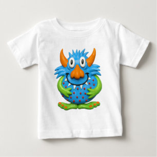 菓子によって斑点を付けられるモンスター ベビーTシャツ