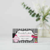 菓子のベーカリーの名刺縞で飾り、 名刺 (スタンド正面)