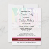 菓子の第16バースデーパーティ招待状-驚き 招待状 (裏面)