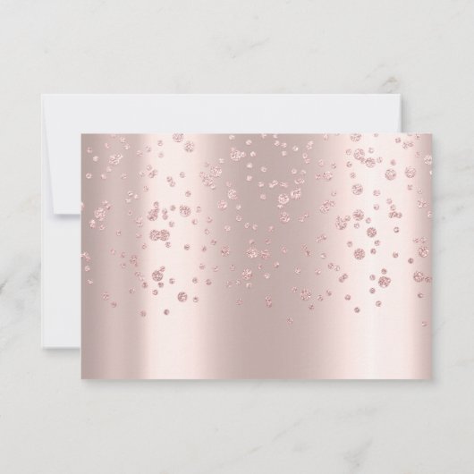 菓子の第16皇太子グリッターの紙吹雪は上がりました 招待状 (裏面)