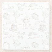 菓子の紙 ガラスコースター (裏面)