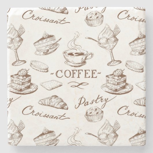 菓子の紙 ストーンコースター (正面)