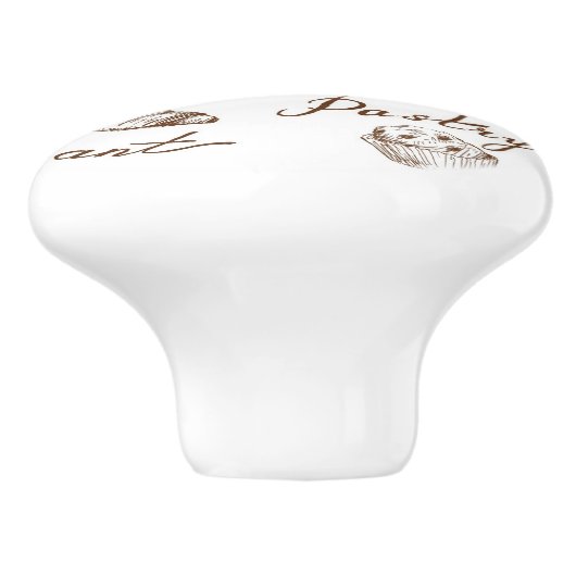 菓子の紙 セラミックノブ (側面)