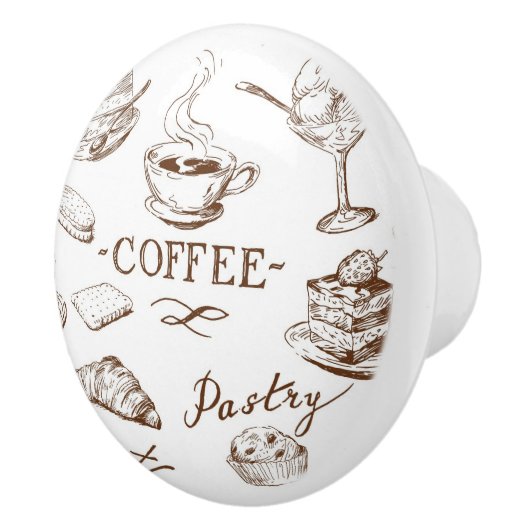 菓子の紙 セラミックノブ (右)