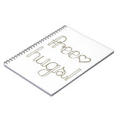 菓子の自由な抱擁ハートのノート ノートブック (左側)