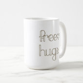 菓子の自由な抱擁ハートのマグ コーヒーマグカップ (正面右)