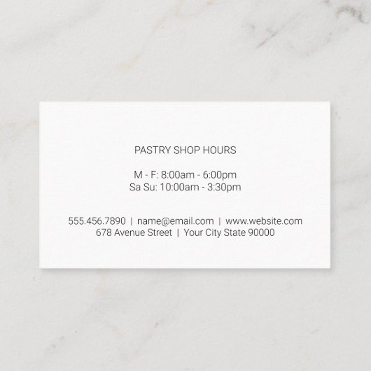 菓子の道具と材料 名刺 (裏面)