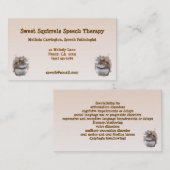 菓子は言語聴覚療法の名刺を蓄えます 名刺 (正面/裏面)