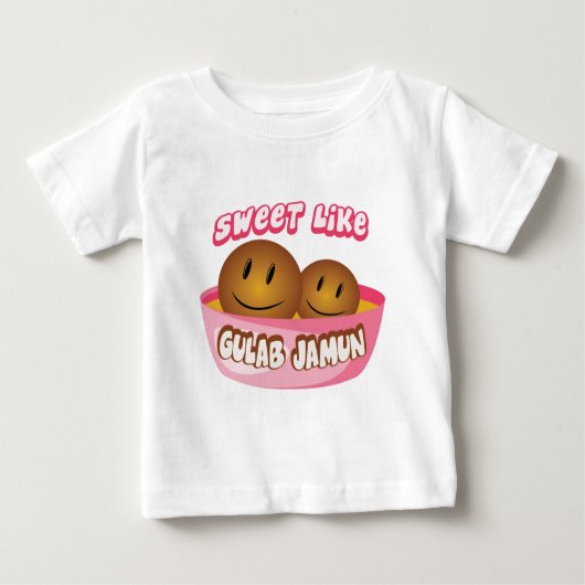 菓子はGulab Jamunを好みます ベビーTシャツ (正面)