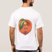 菓子はPeackを好みます Tシャツ (裏面)