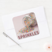 菓子まき、Natashaのヴィンテージポスター スクエアシール (封筒)